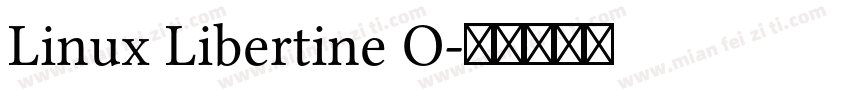 Linux Libertine O字体转换